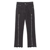 Frayed Cat Beard Straight Casual Pants