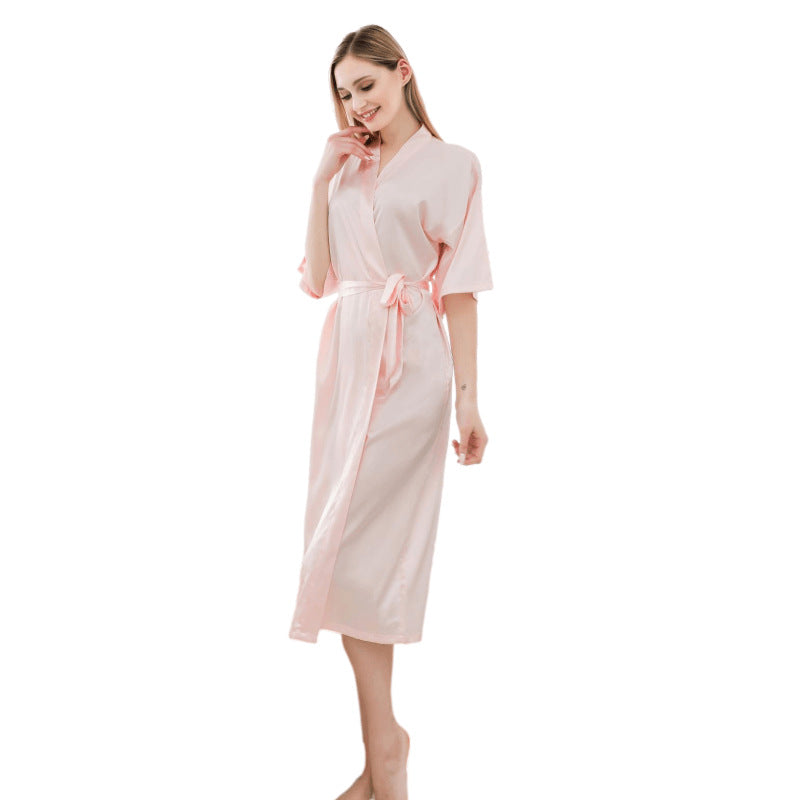 Maxime Satin Kimono Robes For Women Bride Long Robe Sleepwear