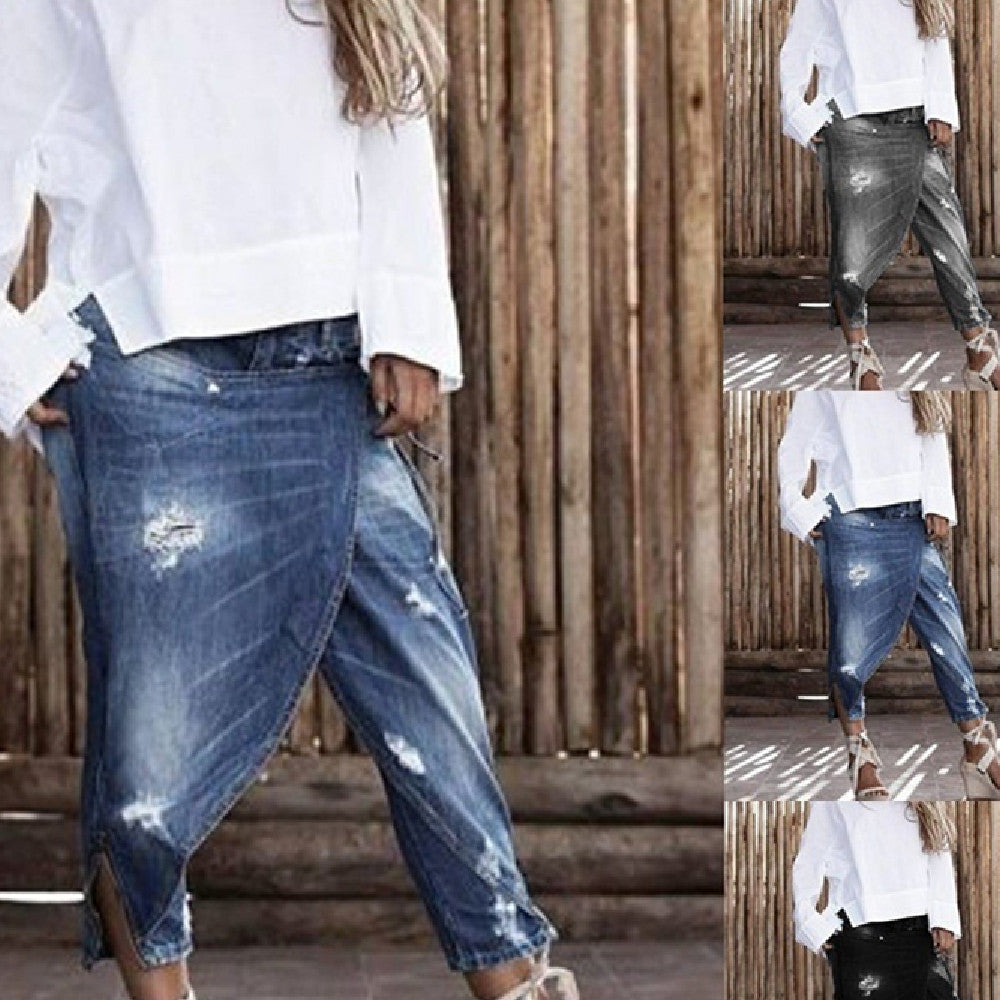 Fashion Loose Fitting Casual Jeans