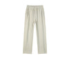 Straight Drooping Fleece-lined Pants