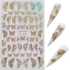 Butterfly Nail Sticker Simulation Bronzing Laser