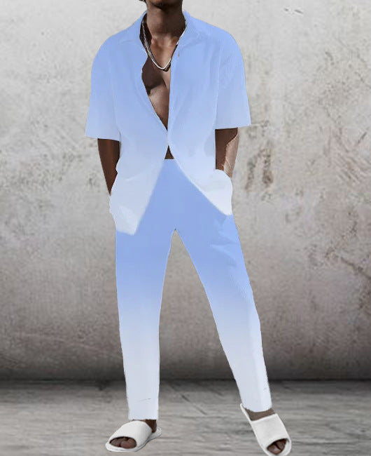 MAXIME 3D Printed Shirt And Trousers Suit