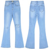 Irregular Hole Super High-rise Straight-leg Jeans