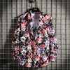 MAXIME Printed Casual Long-sleeved Floral Shirt