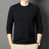 Thin Round Neck Long Sleeve Men's Top