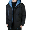 Men's Windproof Warm Hooded Cotton Jacket Thickened