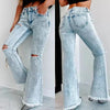 Women's  High Waist Ripped Jeans