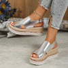 Fashion Buckle Wedges Shoes