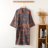 Men's Cotton Long Dress Bathrobe